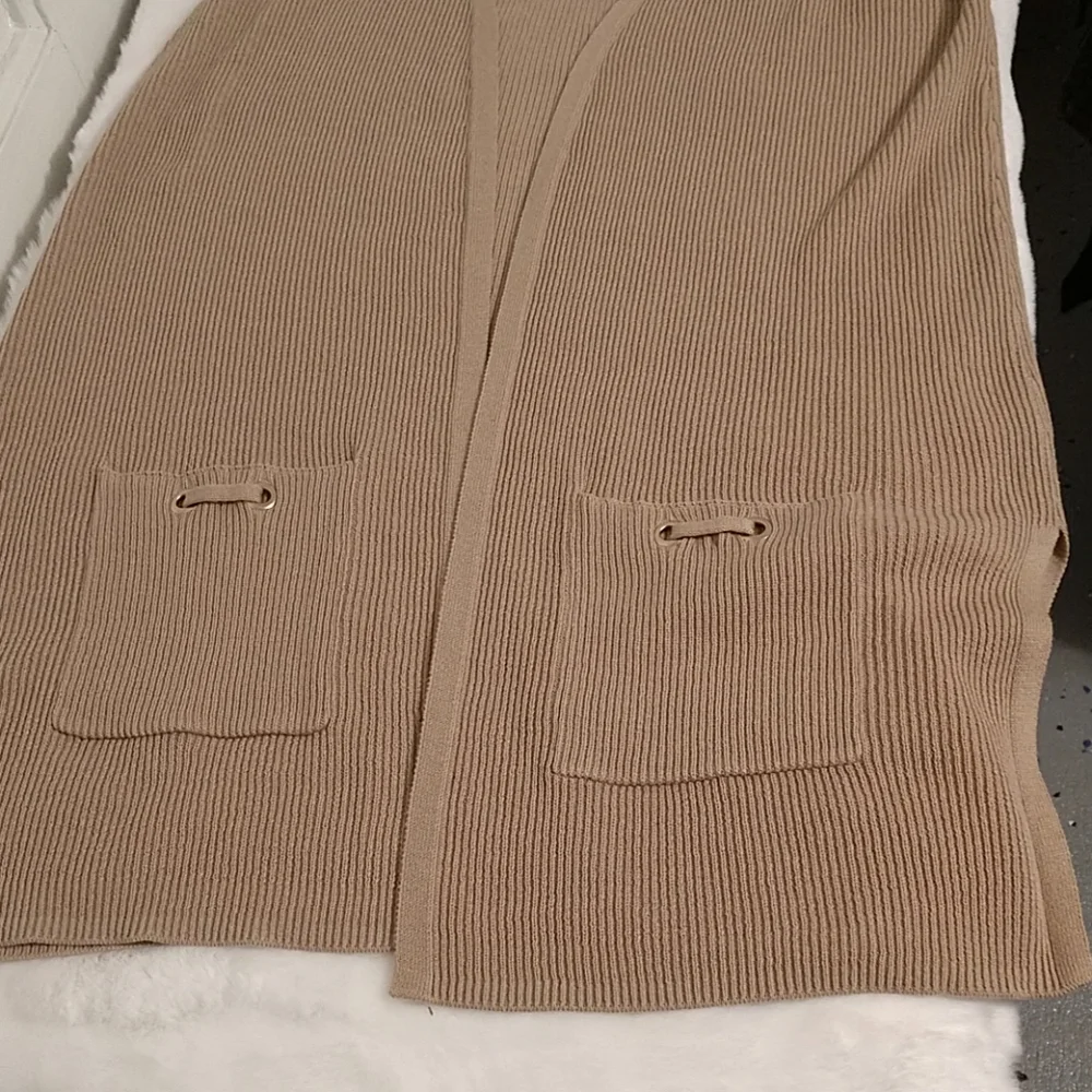 New Kim Rogers Tan Sweater Vest sz Small - Picture 5 of 5